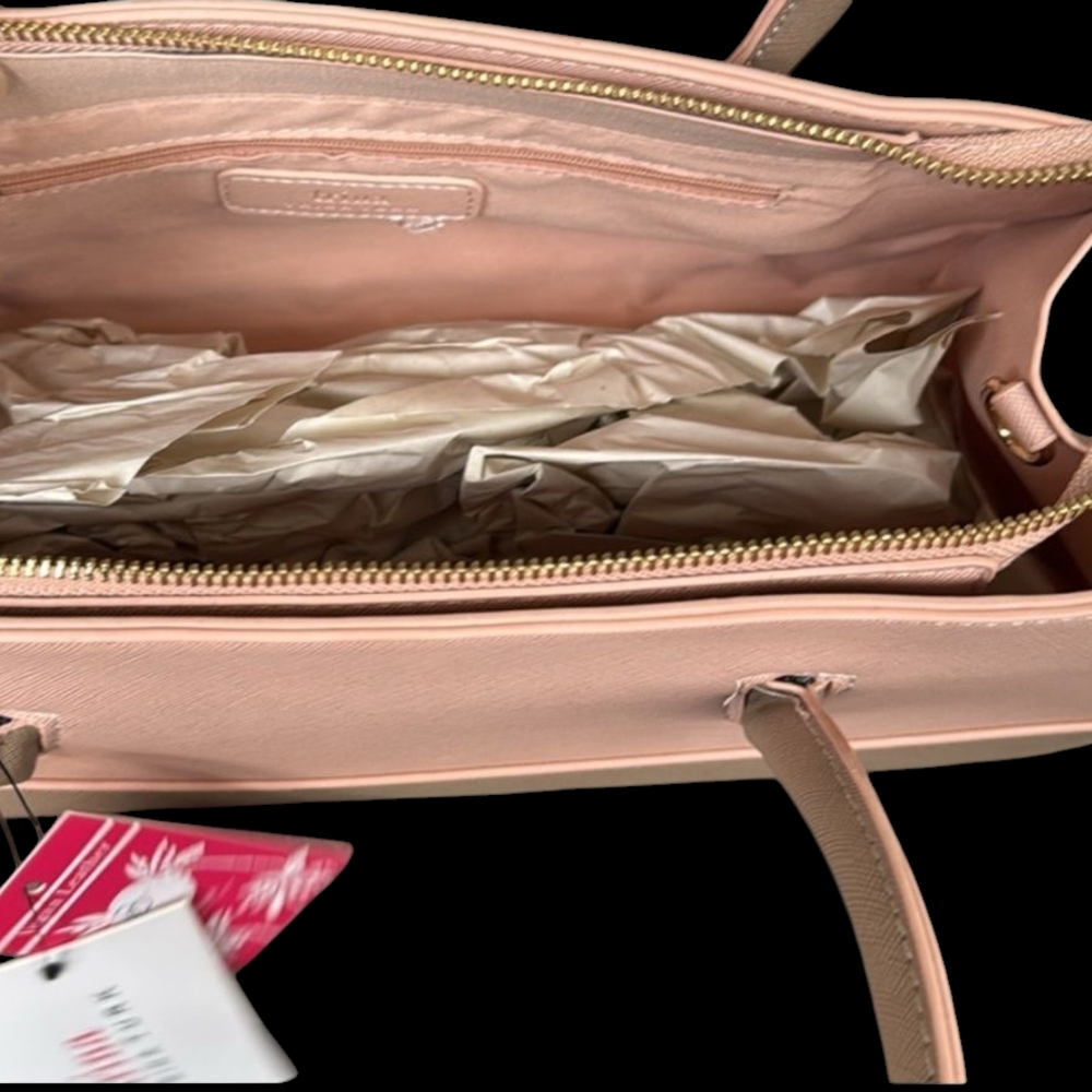 NWT Trina Turk Pink and Tan Women's Bag - Picture 4 of 5